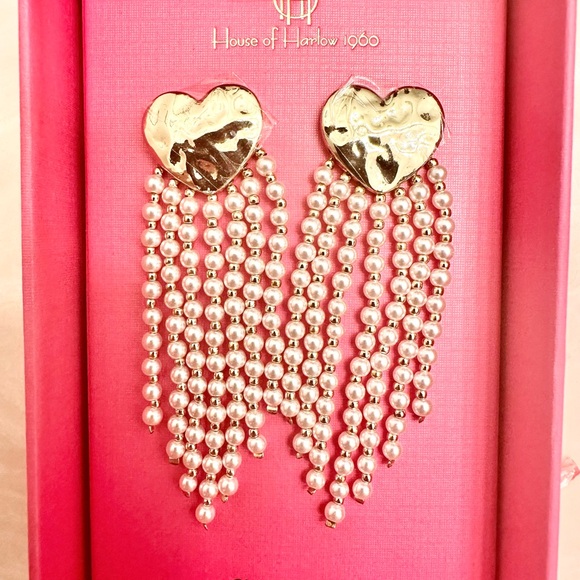 FREE House of Harlow, pearl dangle earrings with a $200 purchase or buy them - Picture 1 of 3